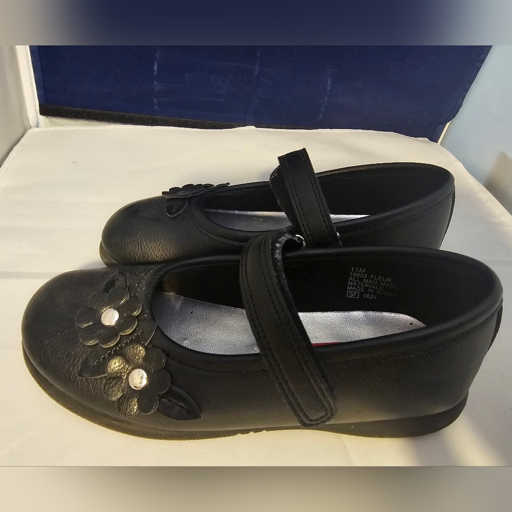 Rachel's Shoes Girls' Mary Jane Black Dress Shoes Size 11 Girls' - Picture 6 of 9